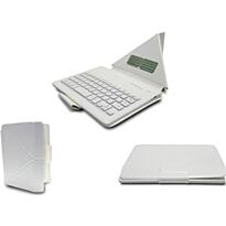 UNIVERSAL 8' FOLIO-TYPE CASE W/BT KEYBOARD-WHITE