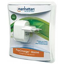 Manhattan PopCharge Home - Europlug C5 USB Wall Charger with Two Ports