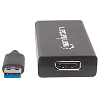 Manhattan (152327) SuperSpeed USB 3.0 to DisplayPort Adapter - Converts USB 3.0 A to DisplayPort Output