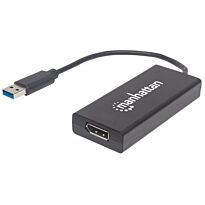 Manhattan (152327) SuperSpeed USB 3.0 to DisplayPort Adapter - Converts USB 3.0 A to DisplayPort Output