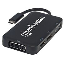 Manhattan USB-C 4-in-1 Audio/Video Converter