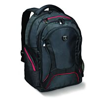 Port Designs COURCHEVEL 17.3' Backpack Case - Black and Red