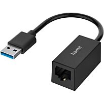 Hama Network Adapter USB Plug LAN/Ethernet Socket Gigabit