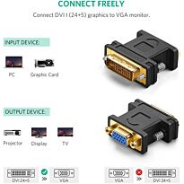 uGreen DVI-I 24+5 Male to VGA HD15 Female Adapter