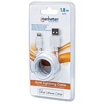 Manhattan (390781) iLynk USB Cable with Lightning Connector - A Male / 8-Pin Male 0.5 m (1.5 ft.)