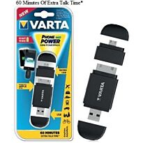 Varta Mini Powerpack Charger-Smart 2-In-1 Solution Black