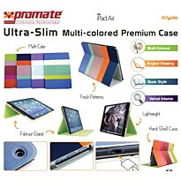 Promate Klyde-Ultra-Slim Multi-colored Premium Case for iPad Air-Blue