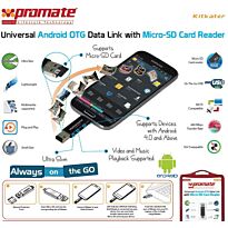 Promate Kitkater Universal Android OTG Data link with Micro-SD Card Reader