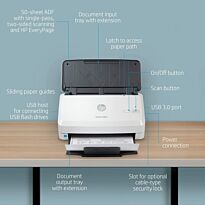 HP ScanJet Pro 3000 s4 Up to 40 ppm 600 x 600 dpi A4 Sheet-fed Scanner