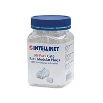 Intellinet 90-Pack Cat6 RJ45 Modular Plugs