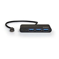 Port Connect USB Type-C to 3 x USB3.0|1 x Type-C Adapter - Black