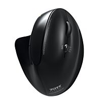 Port Connect Wireless Rechargeable Ergonoc Mouse Bluetooth - Black