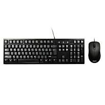 PORT KB COMBO WIRED KEYBOARD + MOUSE BK