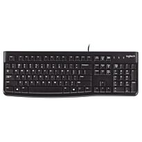 Logitech Corded Keyboard K120 Comfortable Quiet Typing