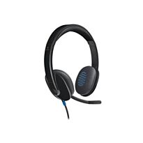 Logitech Headset H540 USB Headset Laser Tuned Drivers Comfortable Padding On Ear Audio Controls  Plug & Play