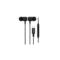 Astrum EB510 USB-C Metal Stereo Earphones with Mic - DAC Black