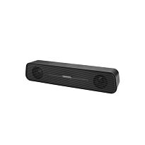 Astrum SM120 USB Sound Bar with Blue Led Light Aux Built-In and Dual Speaker Black