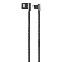 Astrum UD350 Reversible USB 2.0 A to Micro USB 5P Charge & Sync Cable 90° Black