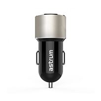 Astrum CC340 Car Charger Dual USB 4.8 Amps + Micro USB Cable Gold