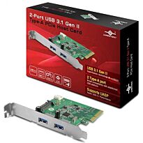 Vantec ugt-PC370A 2-Port USB 3.1 Gen II Type-A PCIe Host Card