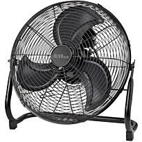 Alva Air 50cm High Velocity Matte Black Floor Fan