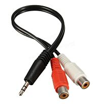 Stereo Male to 2 X RCA Female