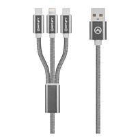 Amplify Linked Series 3 in 1 Charge cable - Gun Metal