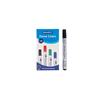 Marlin Dense Permanent Markers 10's Black