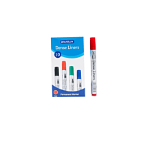 Marlin Dense Permanent Markers 10's Red, Retail Packaging, No Warranty