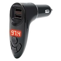 Manhattan Sound Science Bluetooth FM Transmitter with 2-Port Car Charger