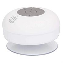 Manhattan Bluetooth Shower Speaker - Bluetooth 4.0, Omnidirectional Mic, Integrated Controls, White, Retail Box , 1 year Limited Warranty 