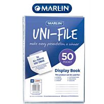 Marlin Uni-File A4 Filp File 50 Page, Retail Packaging, No Warranty