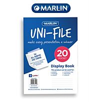 Marlin Uni-File A4 Flip File 20 Page, Retail Packaging, No Warranty