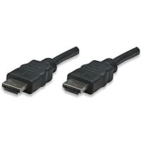 Manhattan High Speed HDMI Cable - HDMI Male to Male, Shielded, Black, 7.5 m, Retail Box, Limited Lifetime Warranty