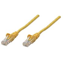 Intellinet Network Cable, Cat5e, UTP - RJ45 Male / RJ45 Male, 7.5 m (25 ft.), Yellow, Retail Box, No Warranty 