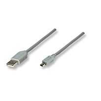 Manhattan AM-MINI B4M CABLE,1.8M-USB2.0, Retail Box, Limited Lifetime Warranty