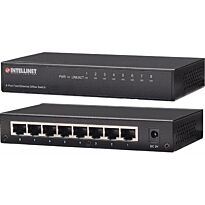 Intellinet 8-Port Fast Ethernet Office Switch - Desktop Size, Metal, IEEE 802.3az (Energy Efficient Ethernet), Retail Box, 1 year Limited Warranty 