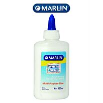 Marlin White Craft Glue Non-Toxic 125ml, Retail Packaging, No Warranty