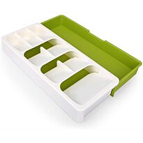 Casey Cutlery 9 Compartments Drawer Organizer Colour Cream