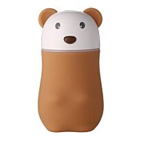 Casey Lovely Bear Shaped Multifunctional Portable 180ml USB Humidifier Air Purifier Mist Maker with LED light For Home Office and Car-Brown Retail Box No warranty