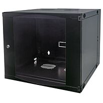 Intellinet 19 Inch Double Section 9u Wall Mount Cabinet- Flat Pack, Black, Dimensions 460 (h) x 540 (w) x 600 (d) mm, Usable depth: 385 mm Maximum static load: 30 kg, Ideal For 19 inch Rackmount Applications, Retail Box , 1 Year Warranty