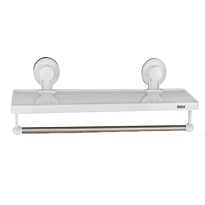 Bathlux Shelf With Handtowel Rack With Suction Cup Retail Box No Warranty