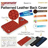 Promate Charm.S4 Premium Patterned-Leather Back Cover-for Samsung Galaxy S4-Black , Retail Box, 1 Year Warranty