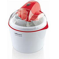 Mellerware Crema Deluxe Ice Cream Maker, 1.5l capacity, 600ml ice cream capacity, Anti skid rubber feet, Transparent lid with hole for filling ingredients, Retail Box 1 year warranty.