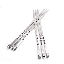 Casey 6 Piece Stainless Steel 45cm Length BBQ Kebab Skewers