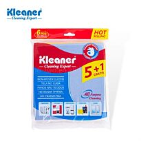 Kleaner Multi Purpose Household Non woven Eco friendly cleaning cloths 38*40cm ( Pack of 6 )