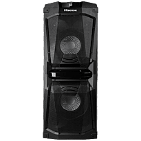 Hisense HP120 Party Speaker - RMS 200W, USB/MP3/WMA, Flashing Led Speakers, Bluetooth, Remote Control, Line In/USB/RCA/Karaoke Input/Guitar Input/Wired Party Chain, Retail Box , 1 year Limited Warranty 