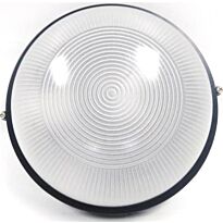 Noble Pays Round Bulkhead Light Fitting Large Black- 240mm Diameter