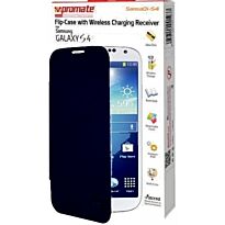 Promate SansaQi-S4 Flip-Case with Wireless Charging Receiver-Blue Retail Box 1 Year Warranty 