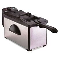 Salton 3L Stainless Stl. Deep Fryer - 3 Lt. oil capacity with viewing window